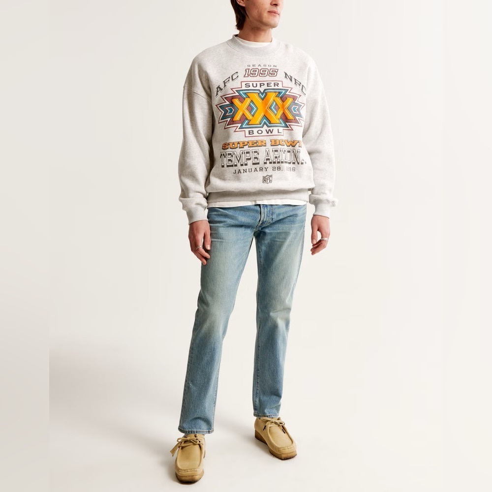 ABERCROMBIE & FITCH Mens A&F Vintage Stretch 90s Straight Jeans SIZE 32X34